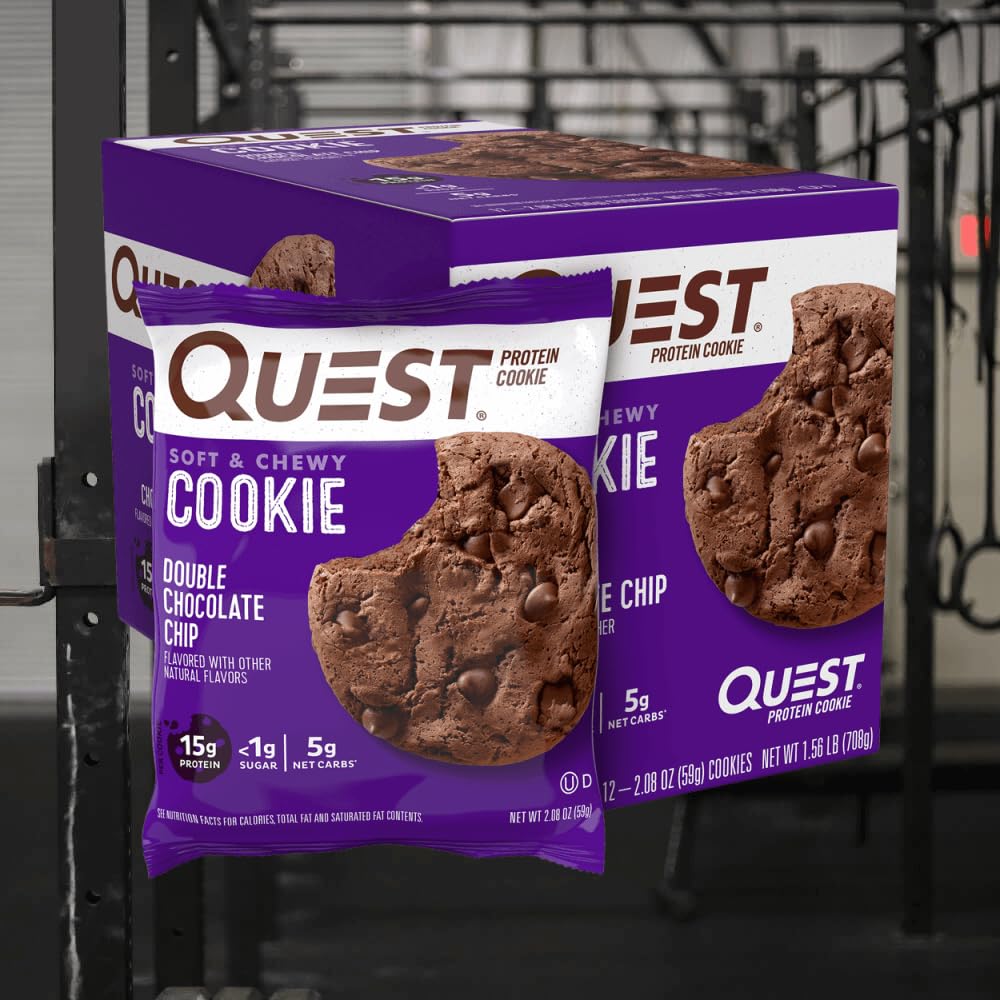 Quest Nutrition Galleta de Proteína sabor Doble Chocolate - Caja 12 Piezas