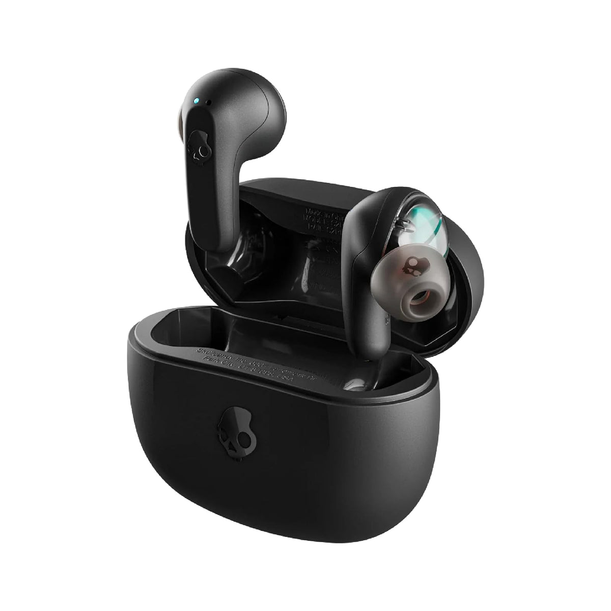 Skullcandy Rail Auriculares In-Ear Inalámbricos, 42 Horas de Batería - Rail - Negro
