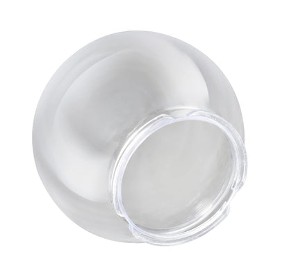 Aspen Creative 28001-60-11, globo de repuesto acrílico transparente de 6 pulgadas con cuello de bloqueo giratorio de 3-3/4 pulgadas