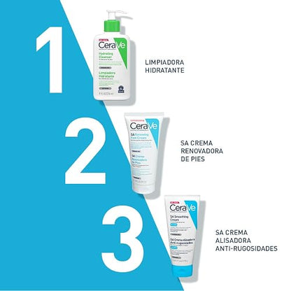 CeraVe Crema Renovadora e Hidratante de Pies con Ácido Salicílico para Piel Muy Seca y Áspera 88ml