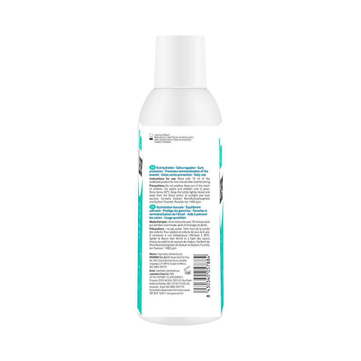 Xerolacer, Enjuague Bucal Refresca y Alivia la sensación de sequedad bucal 500 ml