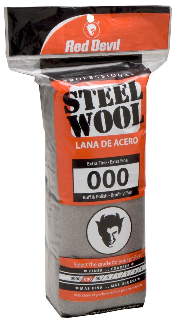 Red Devil Lana de Acero Súper Fino Paquete de 16 - 96 Pads - 000 extrafino