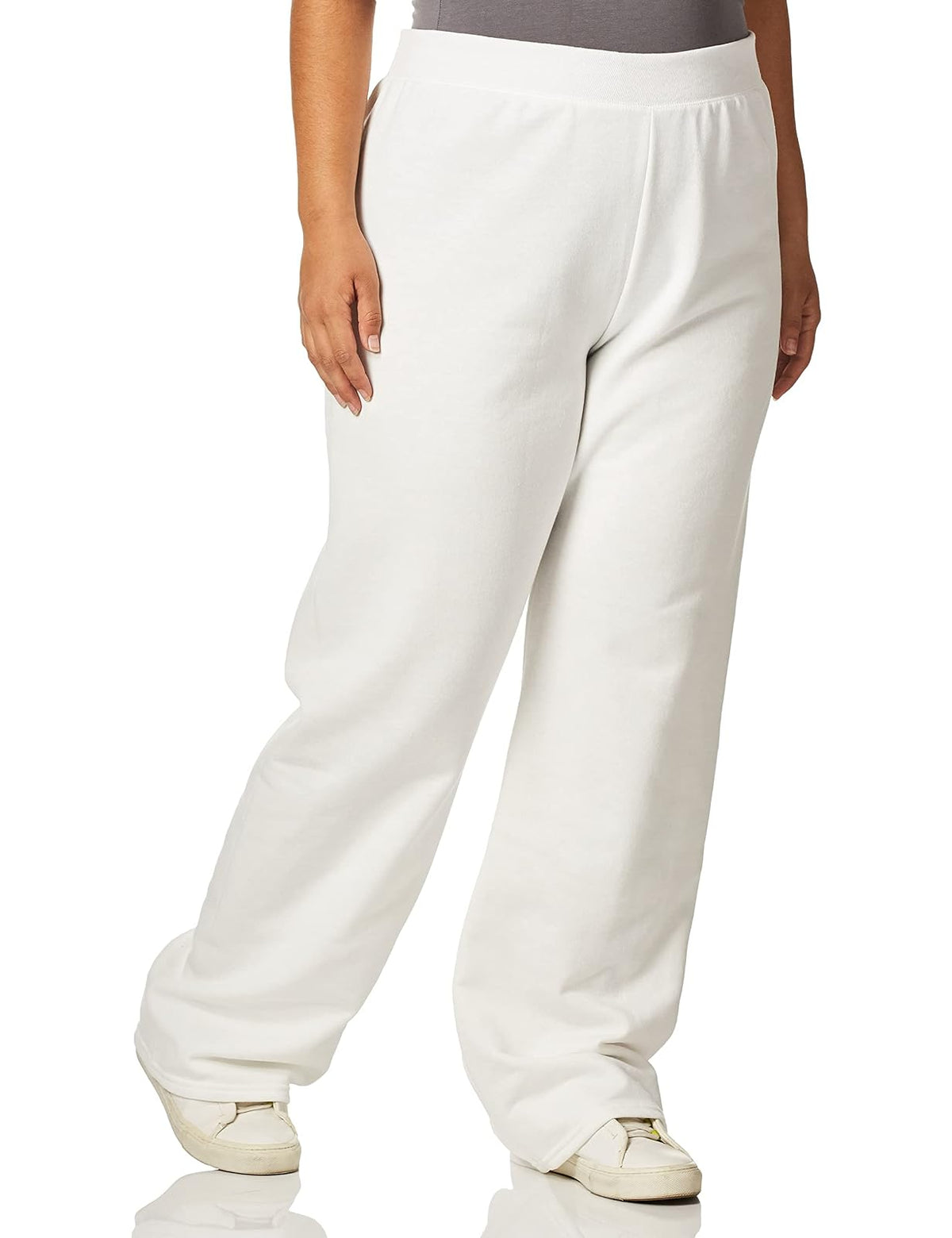 Hanes Pantalón de Lana Dobladillo Abierto Mujer - CH - Blanco