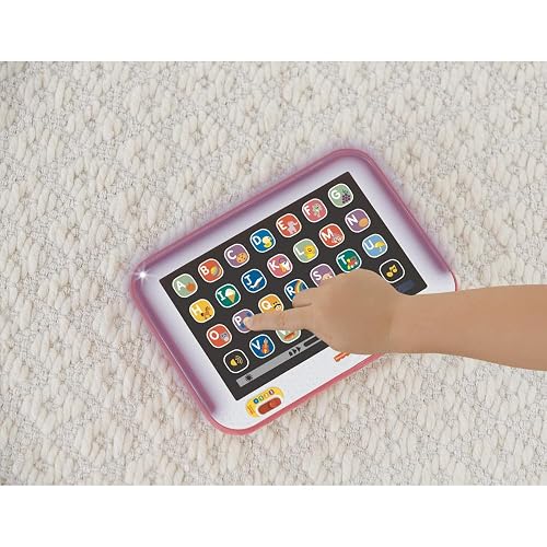 Fisher-Price Ríe y Aprende Juguete para Bebés Tablet De Aprendizaje Crece Conmigo Rosa
