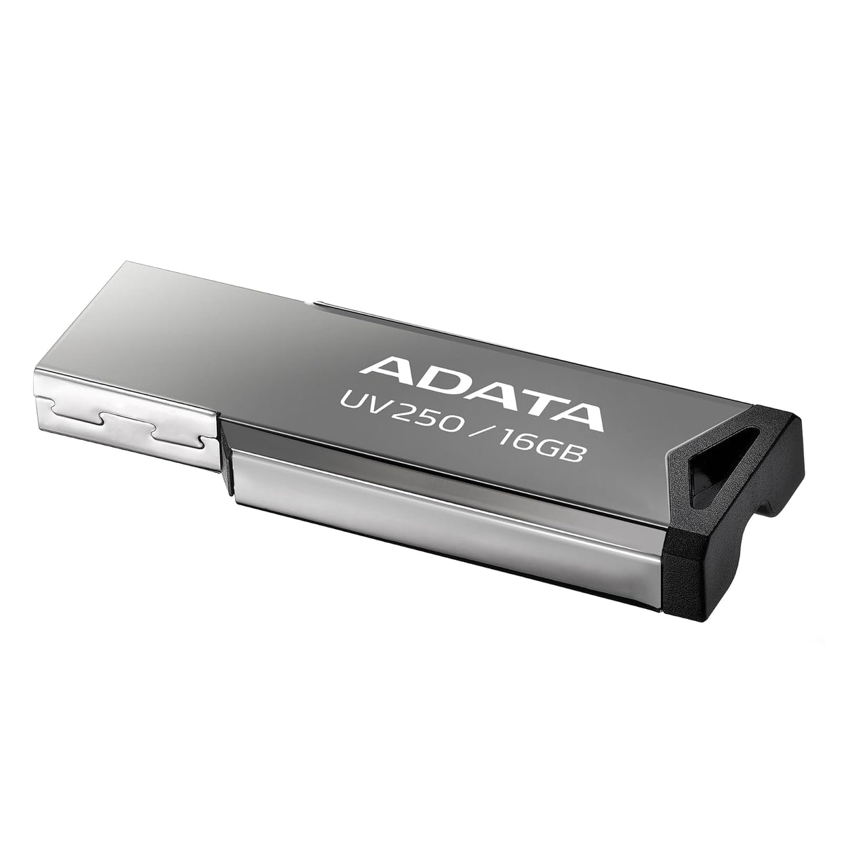 ADATA 16 GB Memoria Flash USB 2.0 Color Plata con Negro (Modelo UV250)