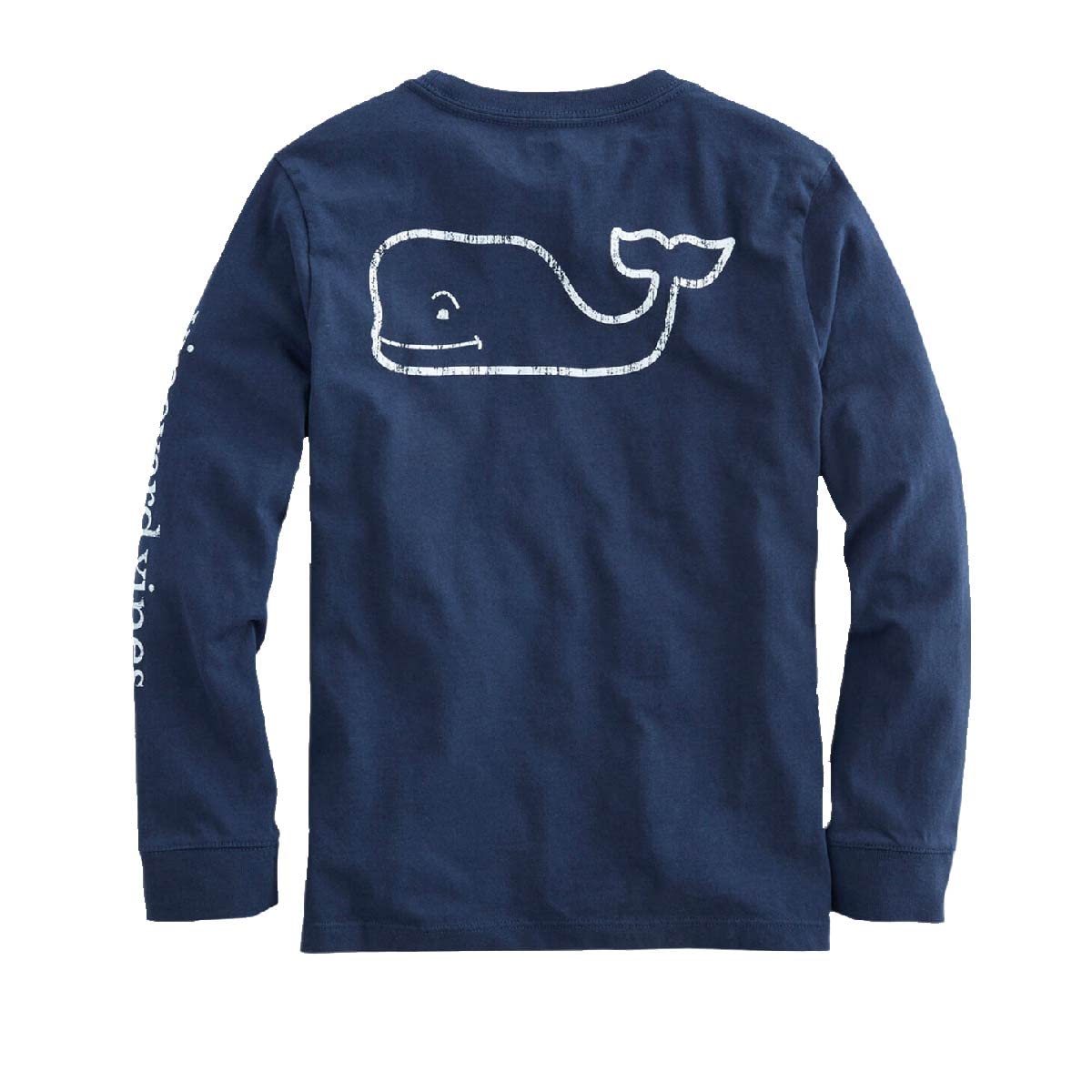 Vineyard Vines Playera de Manga Larga clásico con Bolsillo de Ballena CamisetaUnisex niño