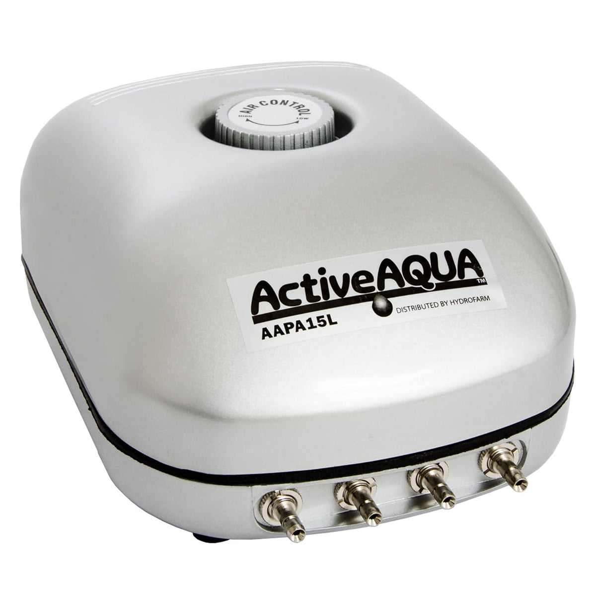 Active Aqua Bomba de Aire para Acuario, Silenciosa - 4 conectores - Bomba de aire Active Aqua