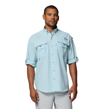 Columbia PFG Bahama II Camisa de Pesca UPF 30 Manga Larga Hombre - 2X - Luz marina