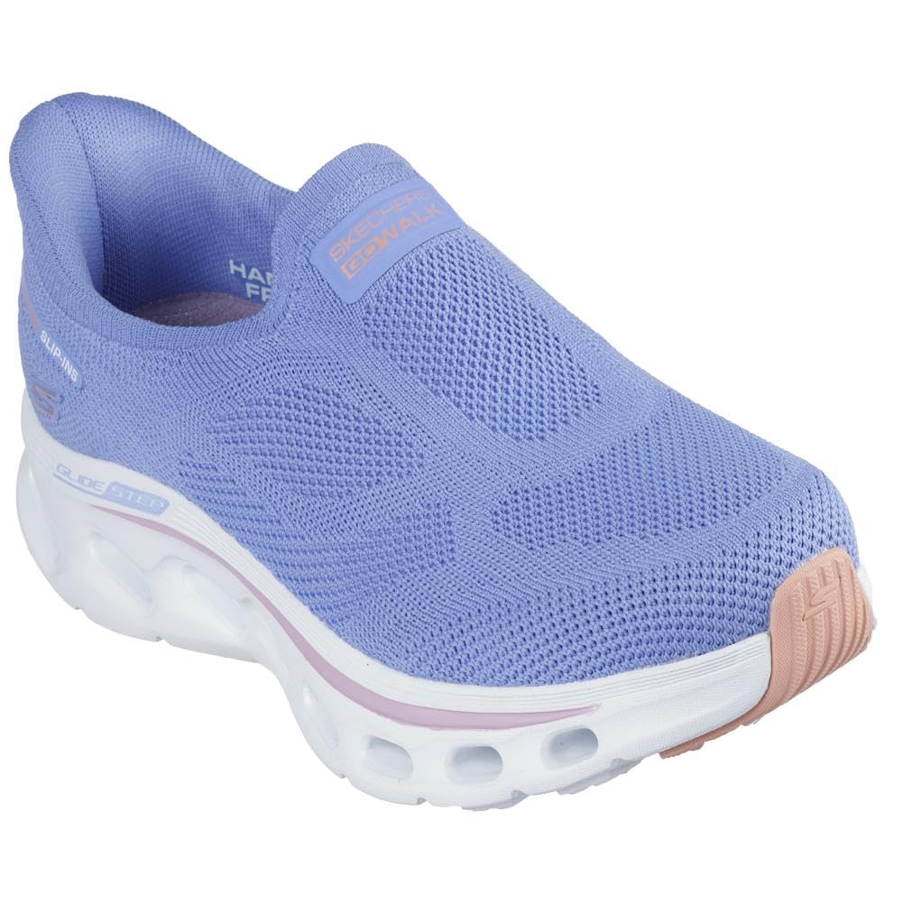 Skechers Go Walk Glide Step 2.0 Annette Manos Libres Slip-ins para Mujer - 26.5 cm - Azul - Blanco