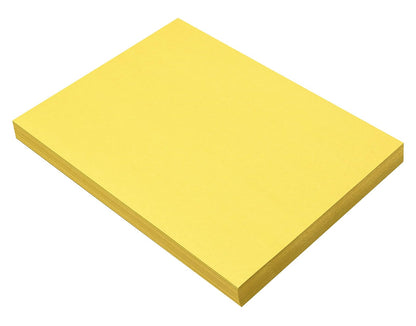 SunWorks Papel de Construcción Escolar, Paquete de 100 Hojas - 100 unidades - Amarillo
