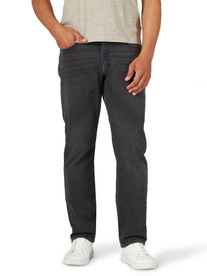 Wrangler Jeans Elásticos de Ajuste Atlético para Hombre, Mezclilla Resistente - Negro carbón - 32W x 30L