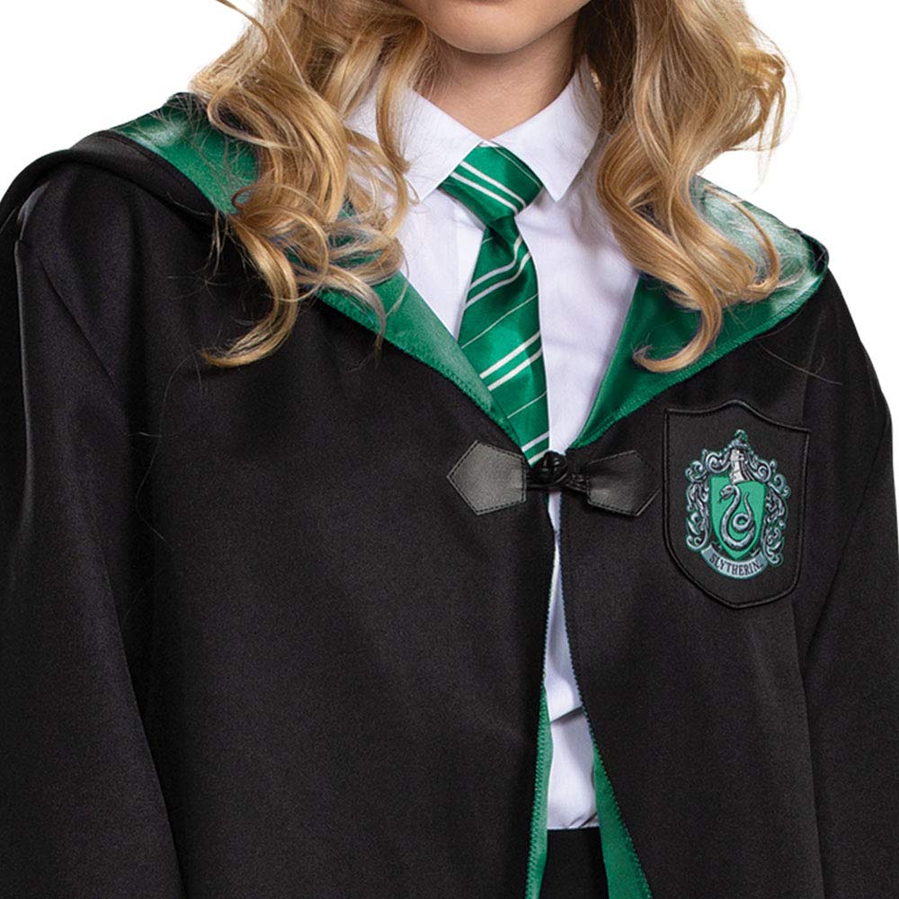 Harry Potter Robe, Deluxe Wizarding World Hogwarts House Themed Robes for Adults, Movie Quality Dress Up Costume Accessory