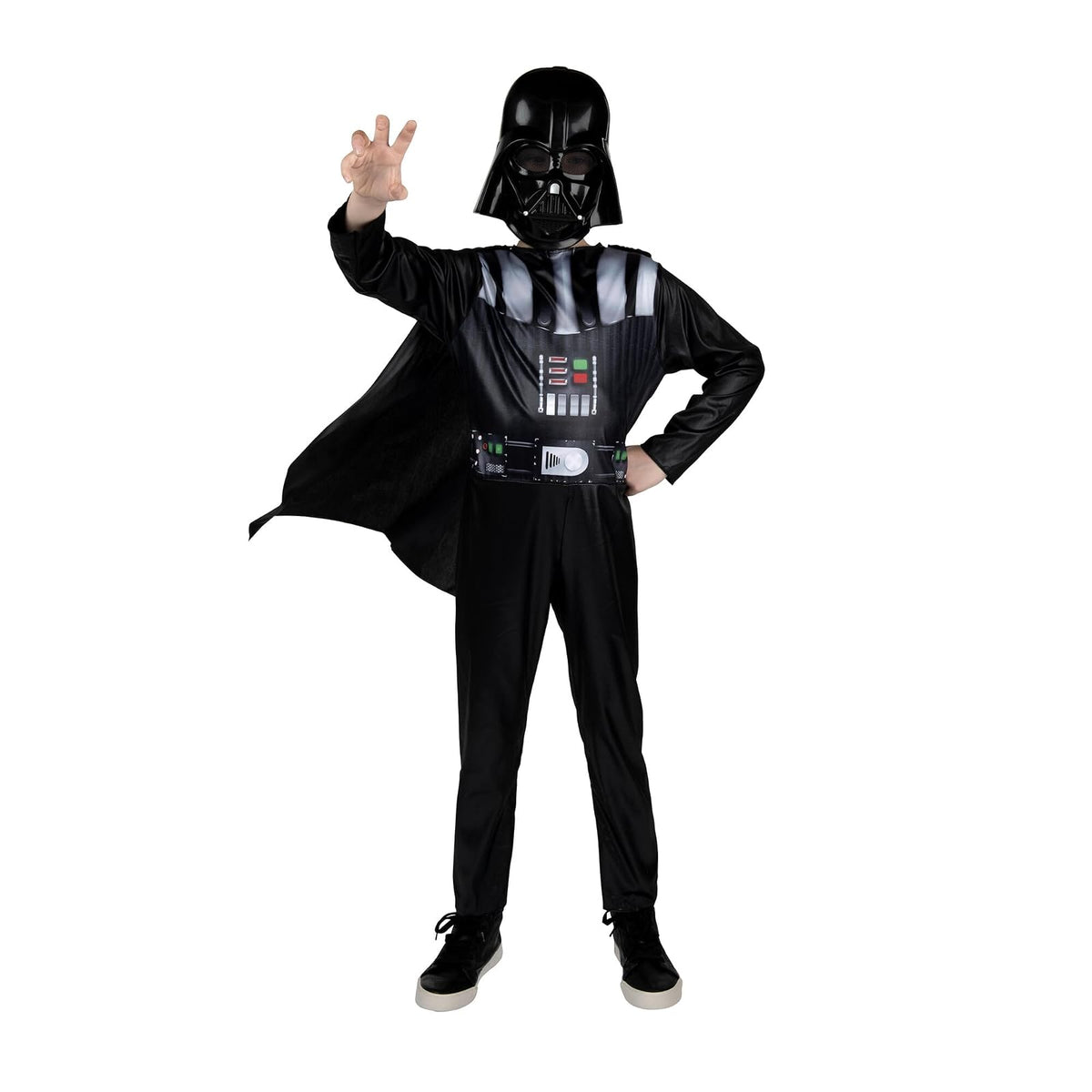 Star Wars - Disfraz de Darth Vader para niños, disfraz de Halloween para niños, con licencia oficial M
