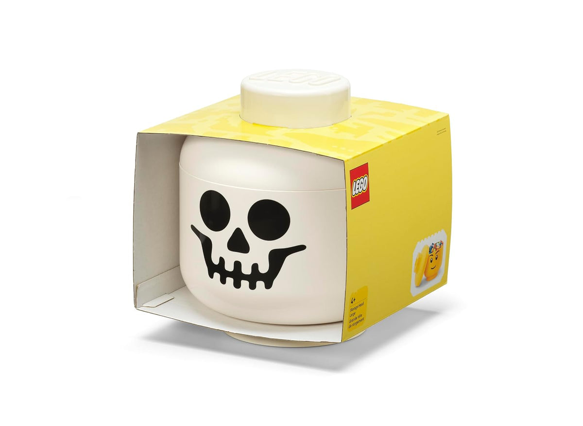 Room Copenhagen, LEGO - Contenedor de almacenamiento apilable para cabezales de almacenamiento – Contenedores organizativos para juguetes y accesorios de niños – 9.4 x 9.4 x 10.6 pulgadas, grande,