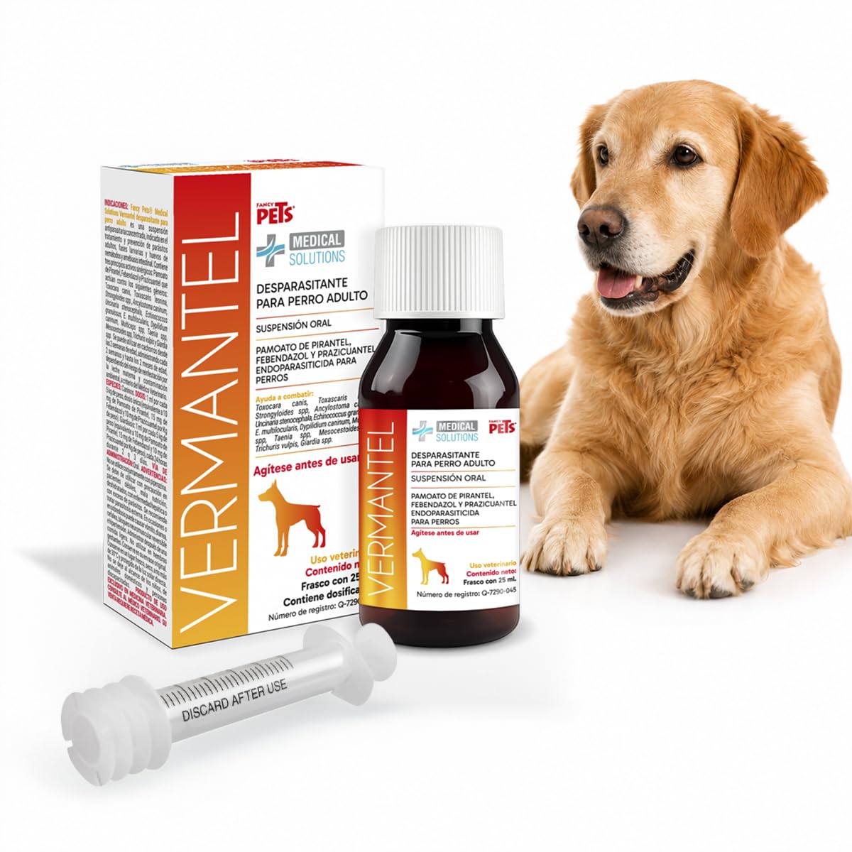 Fancy Pets MS Vermantel Desparasitante en Suspensión 25 ml para Perros Adultos
