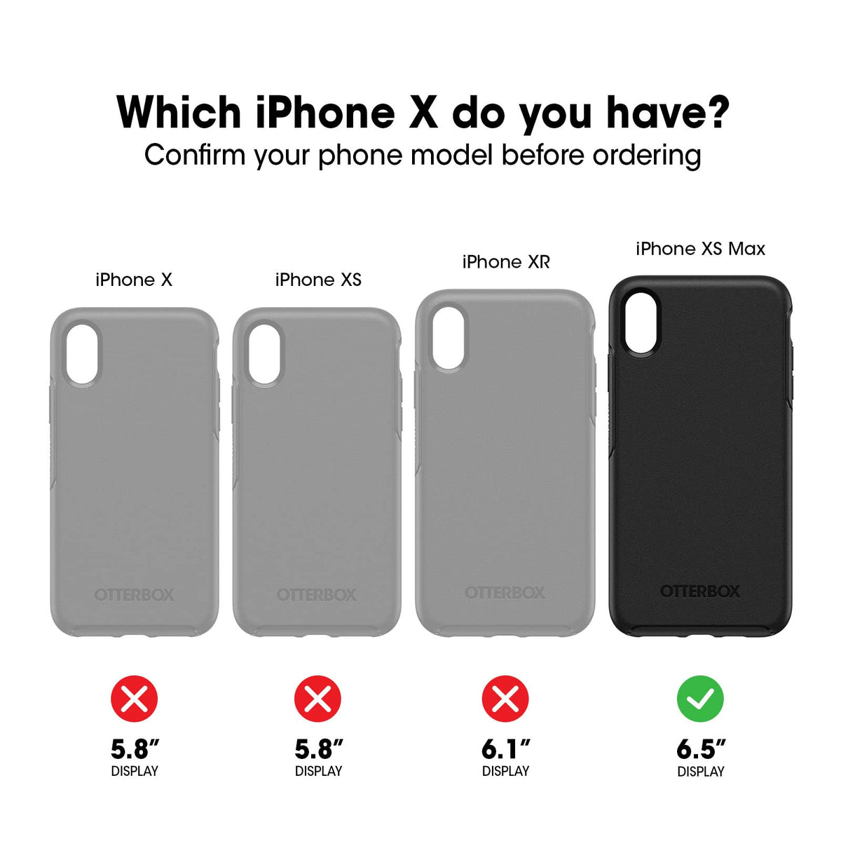 Otterbox Symmetry - Funda Transparente para iPhone 11 Pro MAX y iPhone XS MAX, diseño Vintage