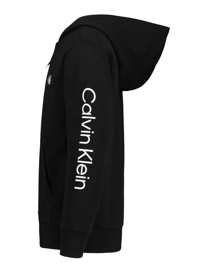 Calvin Klein Long Sleeve Full Zip Fleece Hoodie Sudadera con Capucha Niños
