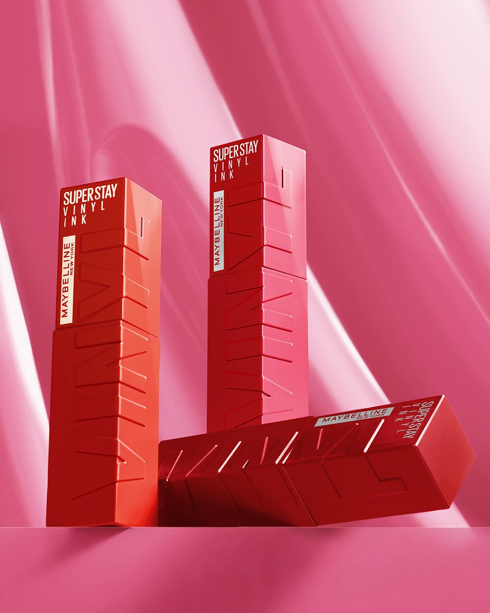 Maybelline Labial líquido brillante Superstay Vinyl Ink Tono Upbeat, 4.2ml - Dura hasta por 16H, brillo instantáneo sin grumos, sin transferencias