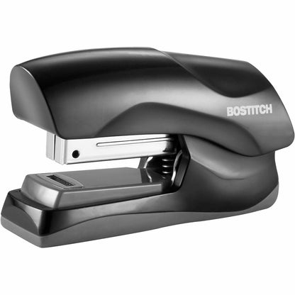 Bostitch - Grapadora de oficina resistente, capacidad de 40 hojas, sin atascos, media tira, cabe en la palma de tu mano, para aula, oficina o computadora, color negro