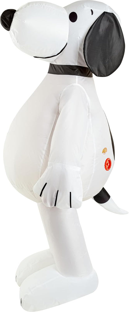 Rubies - Disfraz inflable Snoopy para adultos, como se muestra, talla única, Blanco, Talla única