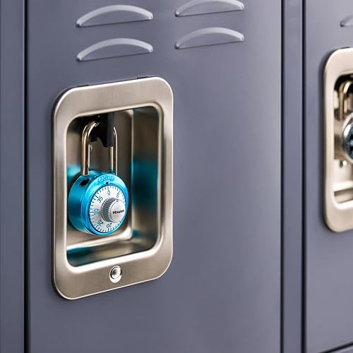 Master Lock 1561DLTBLU Locker Lock Combination Padlock, 1 Pack, Light Blue