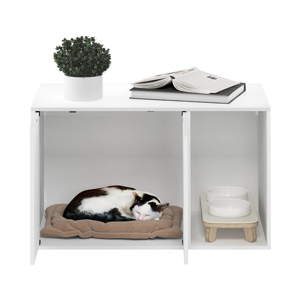 Furinno Peli Caja de Arena, Color Blanco sólido