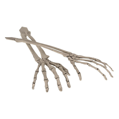 Beistle - Juego de 2 estacas de plástico con diseño Espeluznante de 44,5 cm, diseño de Esqueleto de Mano, decoración de césped de Halloween, celebrando contigo Desde 1900