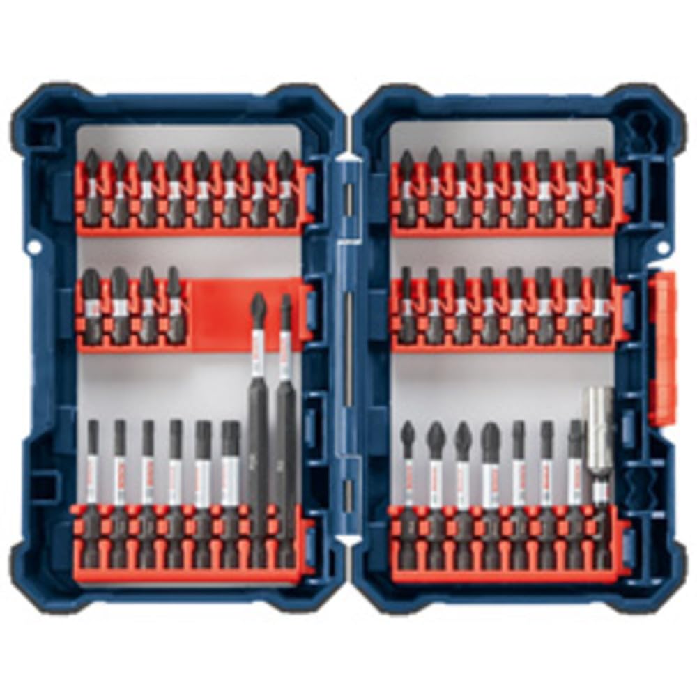 Bosch SDMS44 - Juego para Atornillado Impact Tough con Maletín Personalizable, 44 Piezas - 44 unidades. - 44 piezas