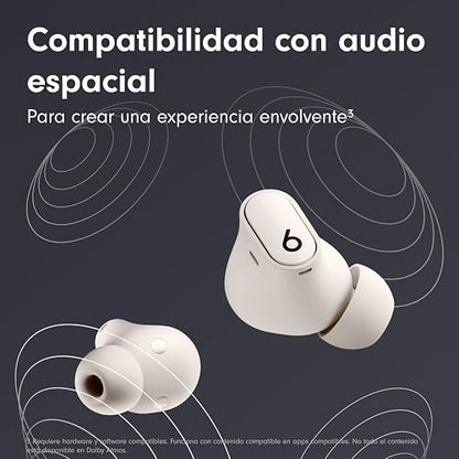 Beats Studio Buds + Cancelación de Ruido Marfil | Inalámbricos, Bluetooth, audio espacial, cancelación activa de ruido, 36 horas de batería