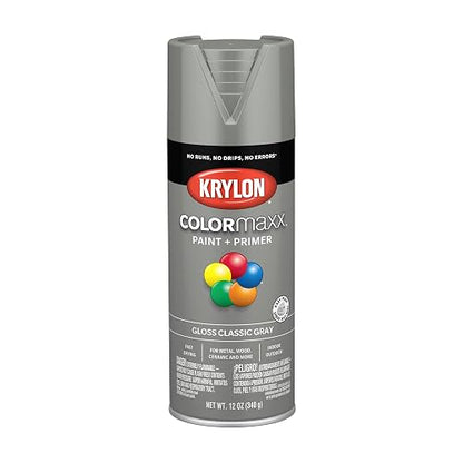 Krylon ColorMaxx Pintura Premium en Aerosol Gris Clásico