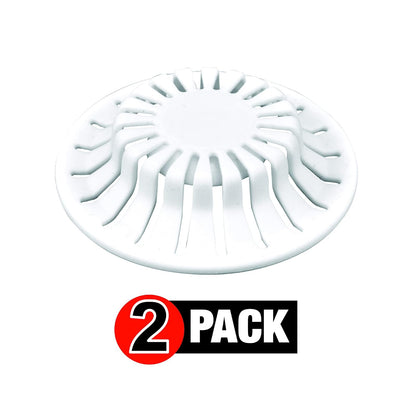 Danco - Atrapapelos para lavabo, Bathroom Sink - Pack of 2, Blanco