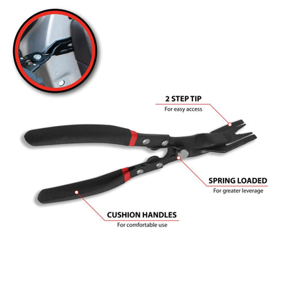 Performance Tool W86556 Alicates de Extracción de Clips para Tapicería para Cuerpo e Interior Negro
