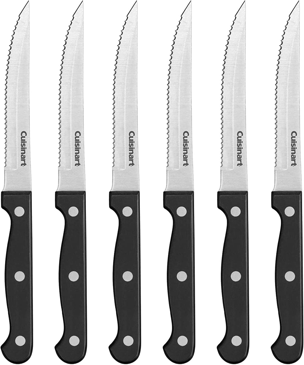 Cuisinart Cuchillos de Cocina Clásicos con Remache Triple - juego de cuchillos para carne 6 piezas