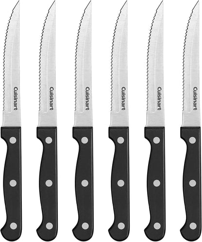 Cuisinart Cuchillos de Cocina Clásicos con Remache Triple - juego de cuchillos para carne 6 piezas