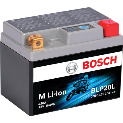 Bosch Batería de Litio Powersport BLP20L, Grupo 20, 420 CA, 12 V, para Motocicleta, ATV/UTV, Negro - Group20