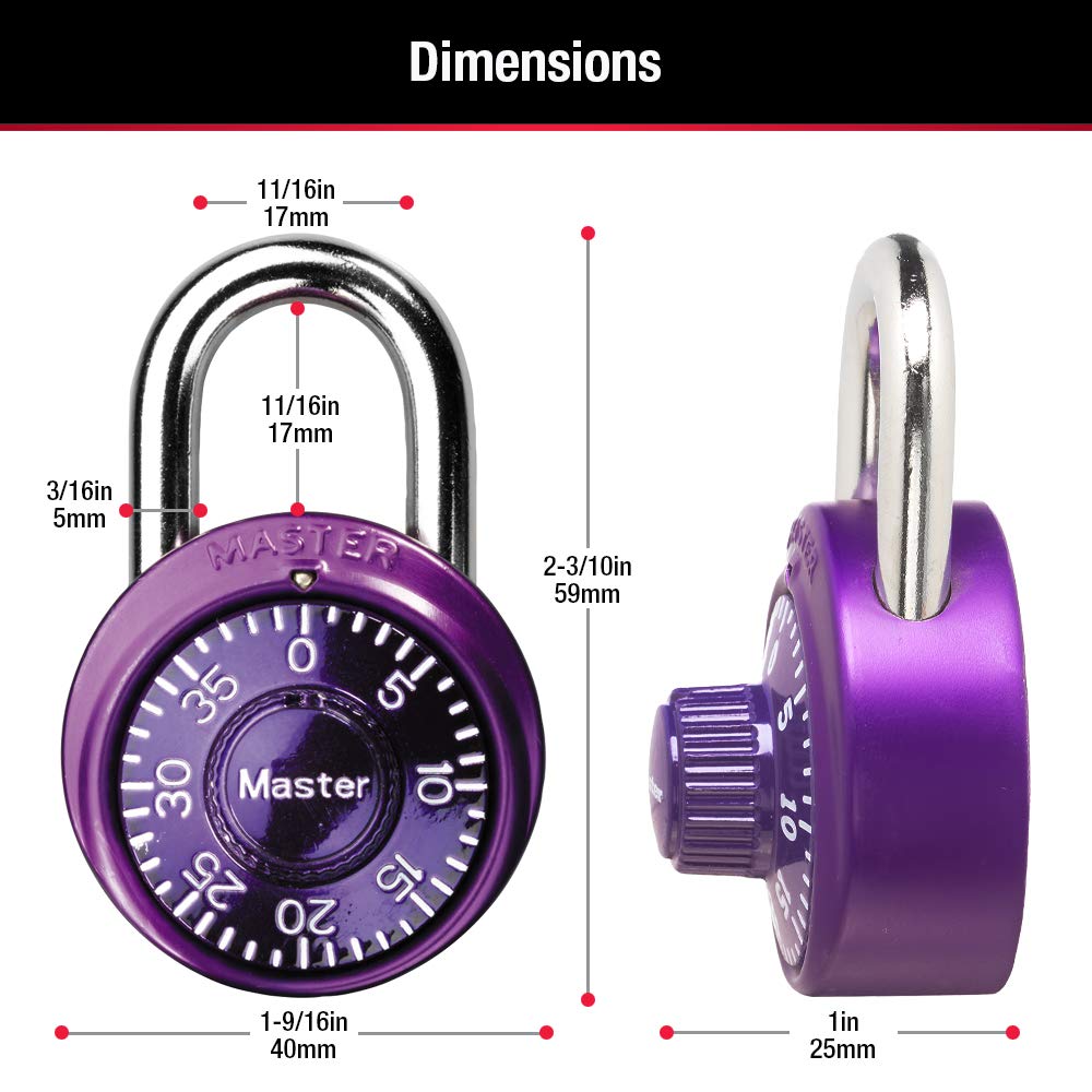 Master Lock 1533TRI - Candado de combinación