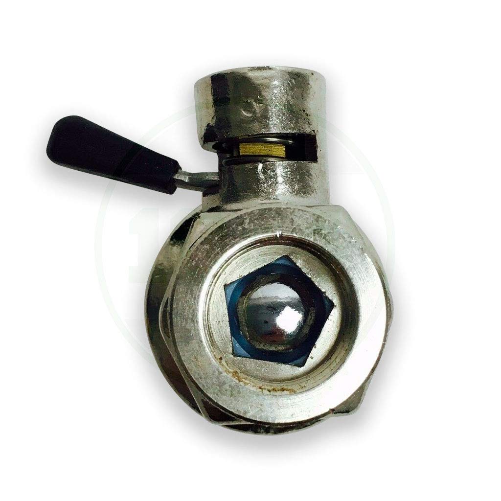 EZ Oil Drain Valve Válvula de Drenaje de Aceite 27 mm-2.0, Plateado, EZ-211