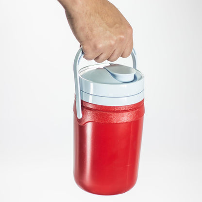 Guateplast Termo de Bebidas 1.5 L | Rojo, aislante de poliuretano, mantiene fríos o calientes, sin BPA