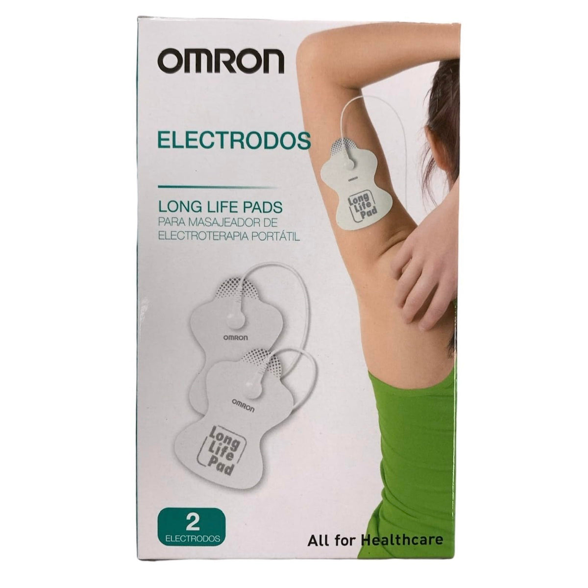 OMRON Electrodos PADS de Repuesto para TENS, Compatibles con HV-F013, HV-F021, HV-F022, Blanco, Autoadhesivos, 1 Unidad
