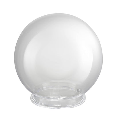 Aspen Creative 28001-60-11, globo de repuesto acrílico transparente de 6 pulgadas con cuello de bloqueo giratorio de 3-3/4 pulgadas