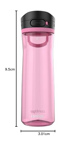 Contigo Botella de Agua Plástico Libre de BPA 710 ML Azalea Antiderrames Jackson 2.0 con Asa Boquilla Cubierta