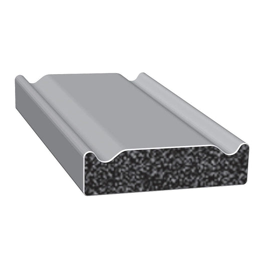Trim-Lok Rubber Seal EPDM Closed Cell Sponge Rubber, Rectángulo (coronado), Rectangle (Crowned)