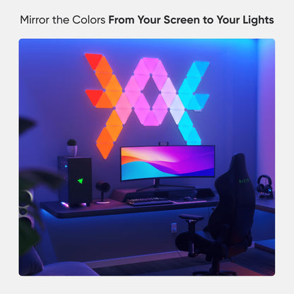 Nanoleaf Shapes - Kit de expansión de iluminación LED inteligente con 3 triángulos