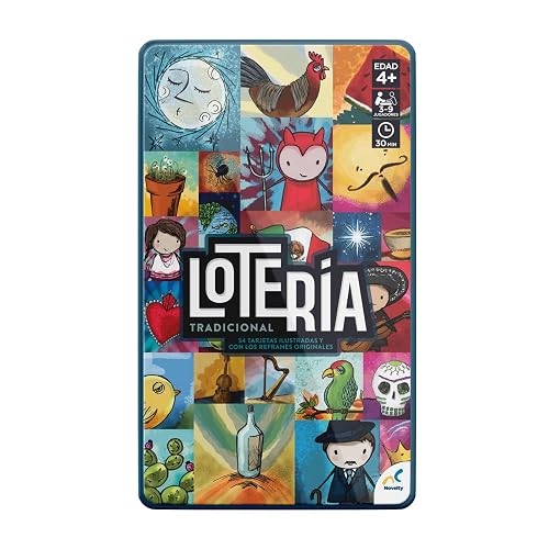 Novelty Board Game Lotería Tradicional, Caja Metálica