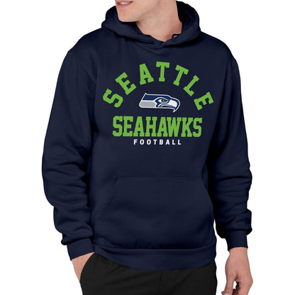 Junk Food Seattle Seahawks NFL Classic Team Logo Sudadera con Capucha Sudadera con Capucha Unisex Adulto