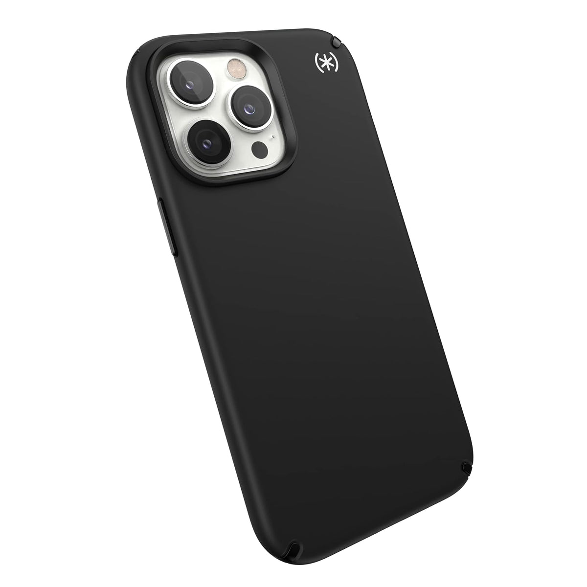 Speck Presidio2 Pro Funda Compatible con iPhone 14 Pro MAX, Protección Caídas 4m, Bisel Elevado, Protección Antimicrobiana - Negro/Blanco