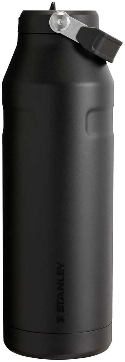 Stanley IceFlow Botella de Agua Abatible con Popote - Negro 2.0 - 1.5 Litros