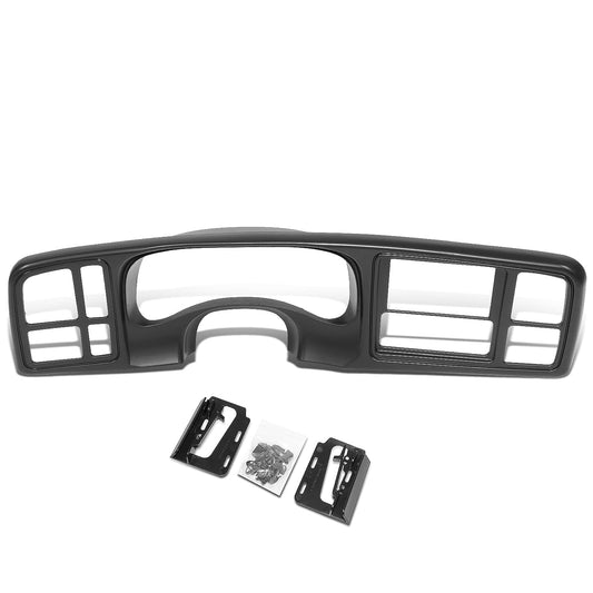 DNA Motoring ZTL-Y-0229 Juego de Cubiertas de Bisel Doble DIN para Escalade, Silverado, Suburban, Tahoe 99-02, Negro