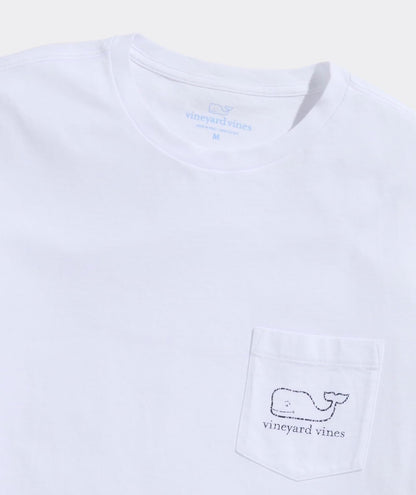 Vineyard Vines Camiseta Vintage de Manga Corta con Bolsillo para niña Camiseta para Niñas
