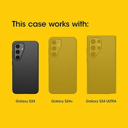 OtterBox - Funda para Samsung Galaxy S24 Commuter Series, Tela Vaquera crujiente (Azul), Delgada y Resistente, Apta para el Bolsillo, con protección de Puerto